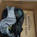 4 Person Blackout Camping Tent, Easy Setup Waterproof Family Dome Tent for Camping with Rainfly, Portable Double Layer Large Family Tent for Outdoor Camping&Hiking (Dark Green)