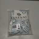 SAENNE Design Linen Square Throw Pillow Covers 18"x18" Pack of 2, Cottage Farmhouse Cushion Covers with Blue Grey Thorn Vine Pattern Decoration Pillowcases for Bed, Living Room, Outdoor, Car