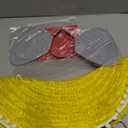 Mepase 3 Pcs Halloween Mexican Mouse Cosplay Costume Set for Adult Include Red Bandana Yellow Mexican Sombrero with Large Ears Headband Rat Mouse Cosplay Outfit for Halloween Dress up Party Supplies