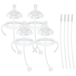 Straw Cup Soft Spout Conversion Kit for Philips Avent Natural Baby Bottle, Bottle Handles and Weighted Straw 4 Pack