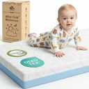 Dual Sided Pack and Play Mattress, 3 Inch Thick Soft & Firm Memory Foam Breathable Portable Pack n Play Mattresses, 4 in1 Baby Playpen Mattresses with Removable Washable Cover - 38x26x3 Inch