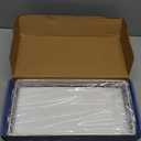 Toilet Paper Basket, 13 Inch Oak and Iron Bathroom Tank Tray Top of Toilet Storage Toiletries Organizer for Bathroom, Living Room and Kitchen (White)