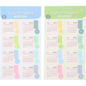 2026 Planner Stickers Monthly Calendar Tabs - 2 Sheets Color-Coded Easy Peel and Stick Adhesive Index Labels for Journals Notebooks and DIY Planning (Multi 1)