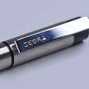 Zebra Pen G-301 Stainless Steel Pen JK-Refill, Med Point, 0.7mm, Blue Ink, 2-Count