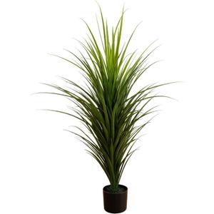 Nearly Natural 4ft UV Resistant Artificial Grass Plant  Suitable for Indoor and Outdoor Decor, Includes Nursery Planter