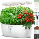 12 Pods Indoor Garden Hydroponics Growing System Kit with LED | Plant Germination Kit, Tabletop Herb Garden with Grow Lights, Growing Herb Vegetable and Lettuce, Kitchen Herb Garden
