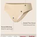 OVRUNS Seamless Thongs for Women No Show Thong underwear High Waist Invisible Panty Liners Workout G-String