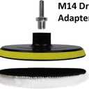 IPELY 6 Pcs 5 Inch Wool Polishing Buffing Pad Polishing Buffing Wheel for Drill Buffer Attachment with M14 Drill Adapter