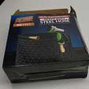 PowerFlow Garden Hose, NON-EXPANDABLE 50 Feet Premium Quality Stainless Steel Metal Water Hose with Durable Fabric Skin, Hose For Commercial, Residential Use, Bonus 10-way Spray Nozzle (50 Ft, Black)