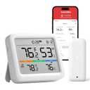 SwitchBot Meter Pro, Digital Hygrometer & Thermometer - Wireless Indoor Temperature & Humidity Monitor with Bluetooth App Control, Real-Time Alert