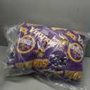 NORTHWEST NFL Hypnotic Camo Pocket Pillow 14x14 and Throw Blanket 40x50 Set, Minnesota Vikings, Team Colors