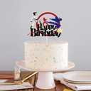 Karate Happy Birthday Cake Topper,Taekwondo Selection Kung Fu Theme Party Supplies for Boys Girls Men Women