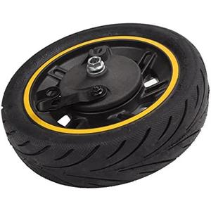 Alomejor Front Wheel with Tire for 9 G30 Electric Scooter, Aluminum Alloy and Rubber, 6.5 Inch, with Drum Brake, 60/70 6.5