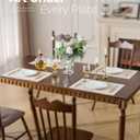 Leetaltree Beige White Placemats Set of 6 - Heat Resistant Non-Slip Place mats for Dining Table, Washable Durable PVC Vinyl Woven Table Mats(Beige White, 6)