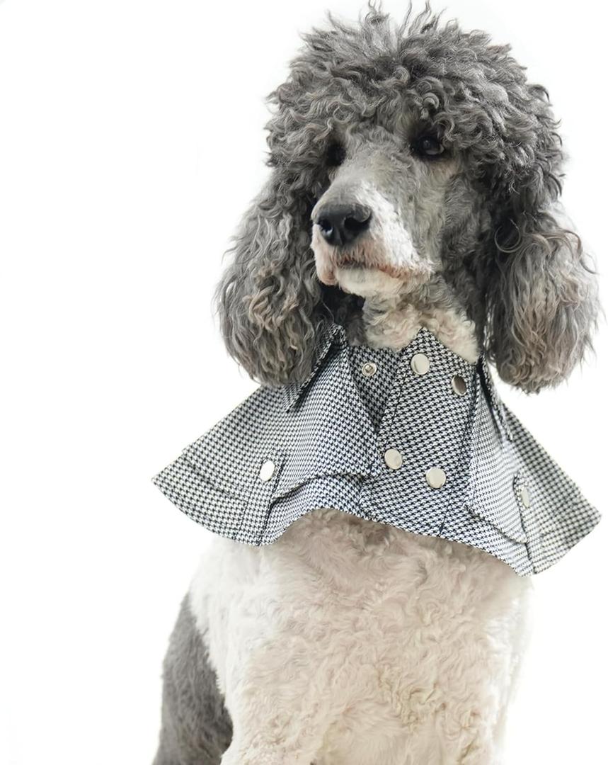 Dog Tuxedo Wedding Suit Shirt with Bow Tie, Formal Outfit Tux Attire for Puppy Small Medium Dogs Cats Costume (BW Suit, Small)