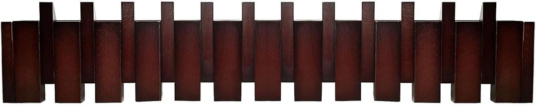 12-Hooks Wood Piano Coat Rack Wall Mount Wooden Coat Rack Wall Mount Coat Hooks Wall Mount Wall Mounted for Hanging Clothes,Towels，Space Saving Piano Coat Hanger for Entryway, Bedroom, Mudroom