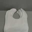 Toulite 30 Pcs White Bibs for Baby Washable Reusable Waterproof Cotton Feeder Bibs with Double Sided Design
