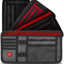 Firestone 2-Pack Car Sun Visor Organizer | 8 Compartment Car & Truck Visor Organizer with Holder & Slots for Sunglasses, License, Registration & More, Charcoal