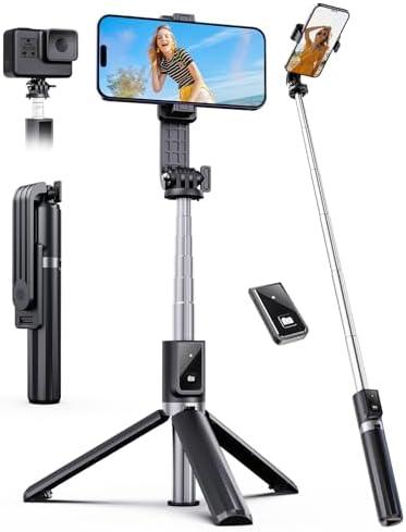 ANXRE Selfie Stick Tripod with Remote, Extendable 360° Rotatable Selfie Stick, 41.7" Phone Tripod Stand for Cell Phone Filming Compatible with iPhone Samsung Android Smartphone Gopro