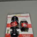 Privacy Door Knob Keyless Door Knob Interior with Lock Bathroom Door Knob Matte Black Doorknob, 1 Pack