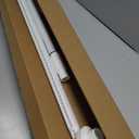 AIZESI Tension Curtain Rod 41-87Inch(3-7Ft),1.26'' Diameter,Long Heavy Duty Adjustable No Drill Shower Curtain Rod for Windows, Balcony, Room Divider White