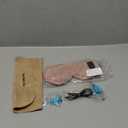 Heated Eye Mask for Dry Eyes: FSA HSA Eligible - Warm Compress for Digital Tired Eyes, Stye Relief - Cordless, Adjustable Heat & Timer Settings - Airplane/Road Travel, Sleep aid, Office nap Pink