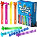 VKTEN 32Pcs Sea Mini Bubble Wands Assortment 8 Styles 8 Colors Bubble Party Favors for Kids, Bubbles for Kids, Themed Birthday Party Favors, Classroom Prizes Summer Outdoor Gifts for Girls Boys
