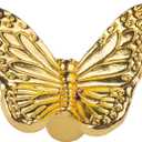 8 Pack Butterfly Shape Drawer Pulls - Stylish Kitchen Cabinet & Kid's Room Dresser Drawer Knobs - Modern Gold Dresser Knobs & Door/Window Pull Handles (Gold Butterfly)