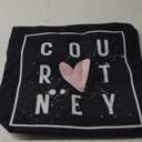 COURTNEY Nametag Girl Name Pink Heart COURTNEY Cute Name Tote Bag (16 inches)