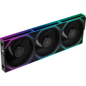 Thermalright TLM12QR X3 120mm Reverse Blade PC Case Fans, 1500RPM Airflow, ARGB DaisyChain, InfinityMirror Lighting, 3Pack (Black)