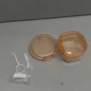 Retainer Case, Retainer Cleaner Case 2 Pack, Portable Denture Cases and Unique Denture Bath with Drain Tray, Denture Bridges, Partial Dentures, Traditional Braces, Etc. (Orange)