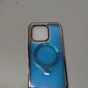 ESTPEAK Titanium Gold CD Mag-Stand Case for iPhone 13 Pro Max Case with Invisible Magnetic Ring, [Fit for MagSafe] [Never Yellowing] Top Clear Phone Case Cover for iPhone 13 ProMax 6.7"