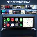 Wireless CarPlay Screen with 2K Dash Cam, 8.1" Portable Touchscreen Car Stereo with CarPlay & Android Auto, 1080P Backup Camera, Voice Control, Bluetooth, Mirror Link, GPS Navigation
