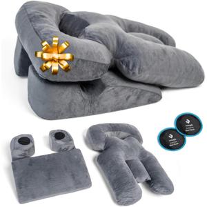 Zomaple Face Down Chair After Eye Surgery  Memory Foam, Washable Cover, & Ventilated Design  Facedown Pillow for Sleeping, BBL Equipment, Retinal & Vitrectomy Recovery (Grey)