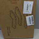 Corner Shelf 4 Tier, Natural Wood Floating Shelves with Cut-Out Notch, Rustic Wall Mounted Corner Shelf for Kitchen Living Room Bedroom Bathroom (Carbonized Black)