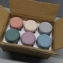 NETANY 6-pack 16 oz Overnight Oats Containers with Lids, Glass jars with Airtight Lids, Wide mouth Mason Salad jars, Glass Food Storage Containers for Snacks Yogurt Spice Sugar