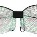 Fiocias Dragonfly Fairy Wing Fancy Dress Fairy Wing for Adults and Kids for Festival, Black