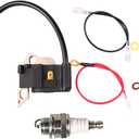 0000 400 1306 Ignition Coil with Spark Plug for MS200 MS200T MS210 MS230 MS250 020 020T 021 023 025 Chainsaw 00004001306