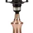 6" Lamp Shade Harp Holder and E26 Light Base UNO Fitter Adapter Converter Finial Set,for Table and Floor Lamps
