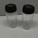 Joystar 2 piece Blender Smoothie bottle cup with lid for Oster Blender Blend-N-Go Smoothie blender or Cup for Oster Classic Series blenders(2, PETG)