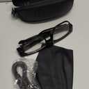 Camera Glasses Video Glasses HD Smart Glasses Recording Outdoor Sport Glasses with Camera Wearable Eyeglass Built-in 32G Memory Card only Open on Computer (Gray)