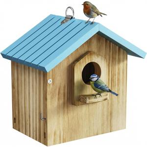 Auslar Bird House for Outside, Wooden Birdhouses for Outdoors, Bluebird House for Outside Clearance, Hanging Bird Houses for Cardinals Finch Wren Swallow for for Garden Viewing