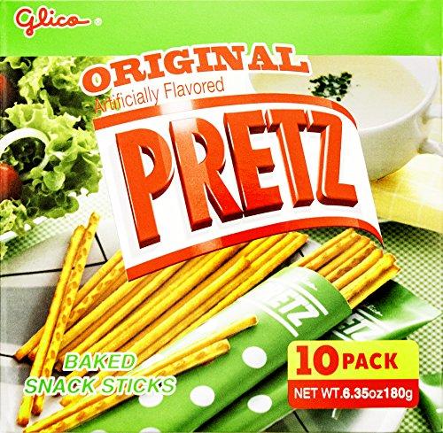 Glico Pretz Original Baked Snack Sticks, 6.35 Ounce 10 packs BB 1/6/2026