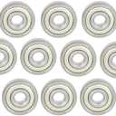 KABOBEARING 10 Pcs 626ZZ Double Metal Seal Bearings 6x19x6mm,Z3V3 High Speed Sealed Miniature Bearings , Pack Of 2