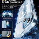 for iPhone 15 Plus Case, Strong Magnet-Compatible with MagSafe, Shockproof Military-Grade Protection, Slim Mag Safe Thin Bumper Phone Cover 6.7 in for Apple 15plus, Clear (Super Magnetic)