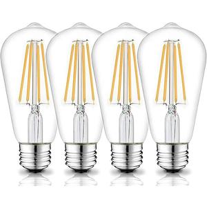 Beonllay 12V E26 LED Light Bulb 6W 3000K 60W Equivalent, Low Voltage AC/DC 12V/24V LED Bulbs for RV, Camper, Marine, Off Grid Cabin, 3 Pack