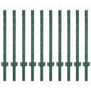 4 Feet Fence Posts Sturdy Duty Metal Fence Post, No Dig Garden U Post for Wire Fencing Steel Post for Yard, Outdoor Wire, Pack of 10