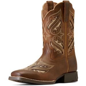 Ariat Unisex-Kids Round Up Bliss Western Boot - Sassy Brown, 5 Medium