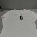 Zeagoo Women Crewneck Slim Fitted Short Sleeve T Shirts Cute Stretchy Bodycon Basic Tee Tops, XL