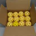 Franklin Sports X-26 Indoor Pickleballs - Indoor Court Balls - USA Pickleball (USAPA) Tournament Approved - 12 Pack Inside Balls - Yellow